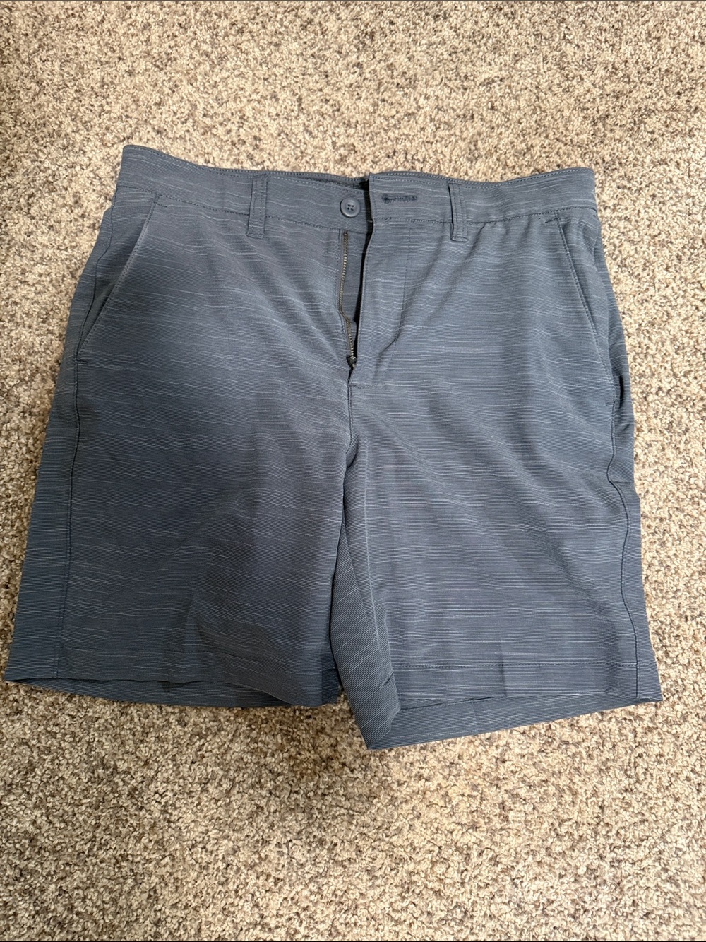 Apt. 9 Slate Blue Flat-Front Men's Shorts Premier Flex